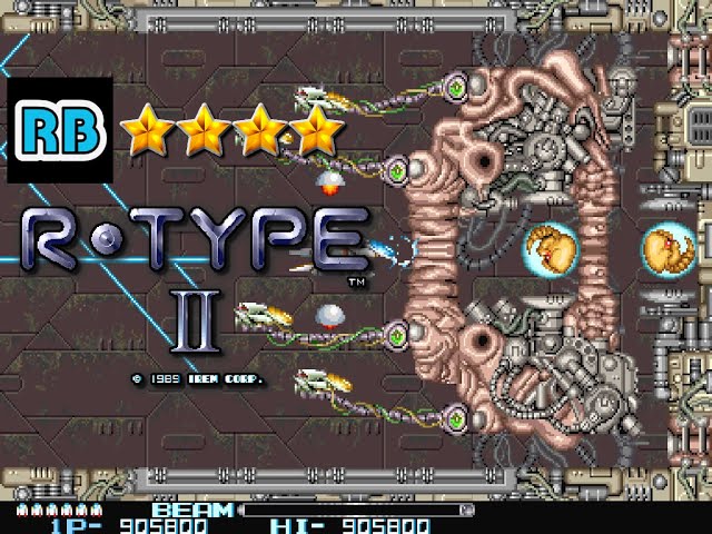 1989 [60fps] R-Type II 951200pts Nomiss ALL
