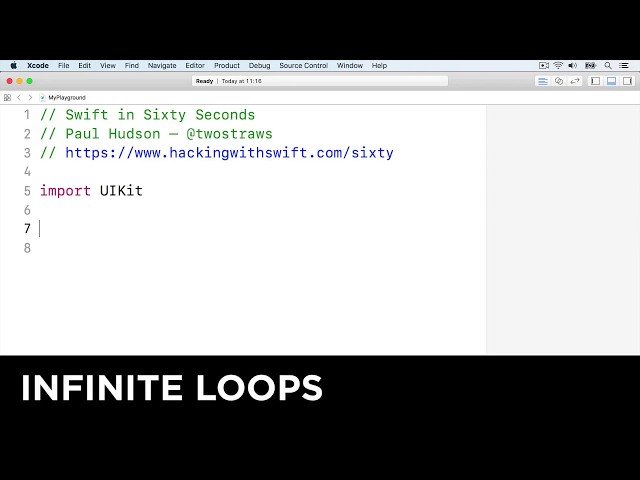 Infinite loops – Swift in Sixty Seconds