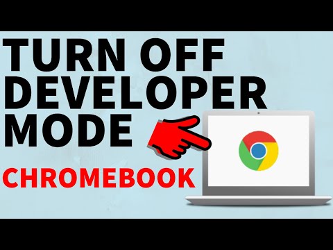 How to Turn Off Chromebook Developer Mode - Disable Dev Mode