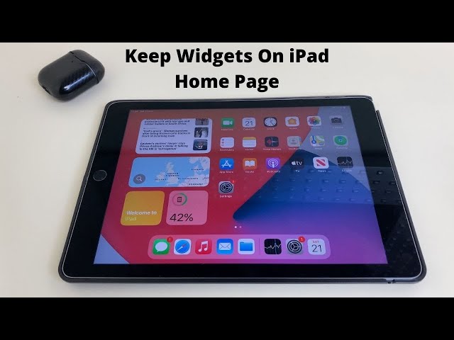 How To Keep Widgets on iPad Home Screen (2021)