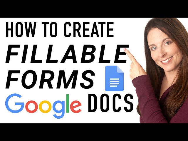 How to Create a Fillable Form in Google Docs