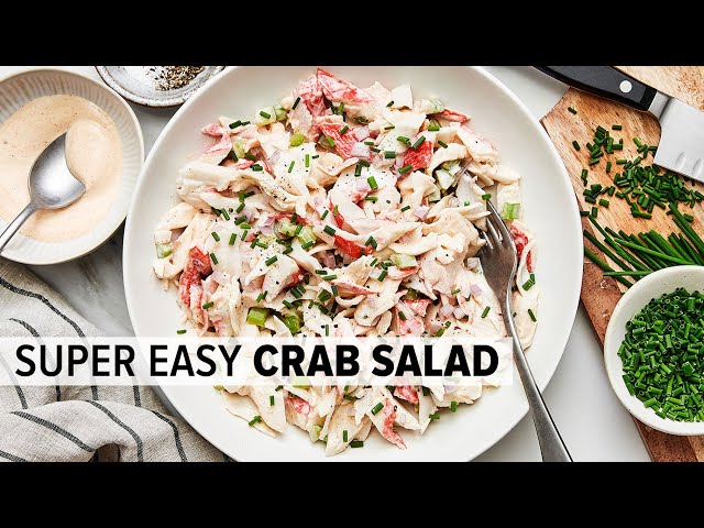 CRAB SALAD that's super easy and a lunchtime favorite!