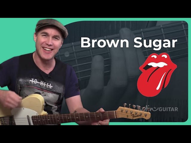 Brown Sugar by The Rolling Stones | Easy Guitar Lesson in Open G