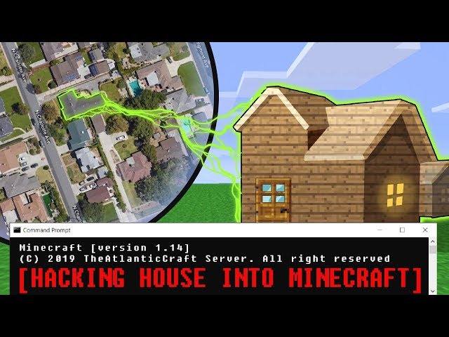 Minecraft - HACKER USES GOOGLE MAPS TO BUILD FAMILY HOUSE!
