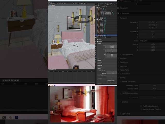 blender 4 new features light and shadow linking #shorts