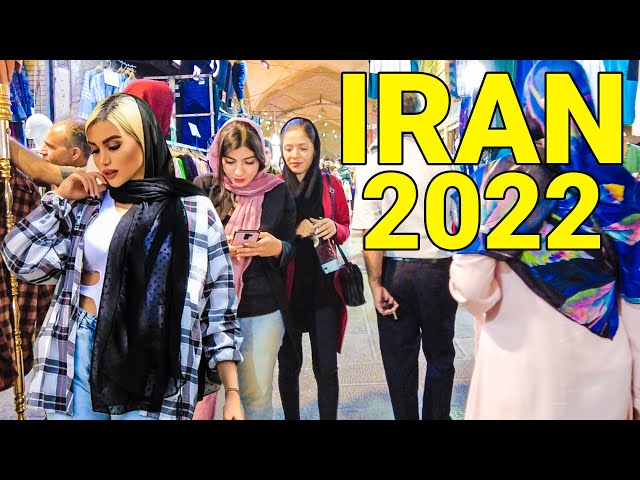 IRAN - Walking in Isfahan 2022 Grand Bazaar Vlog ایران