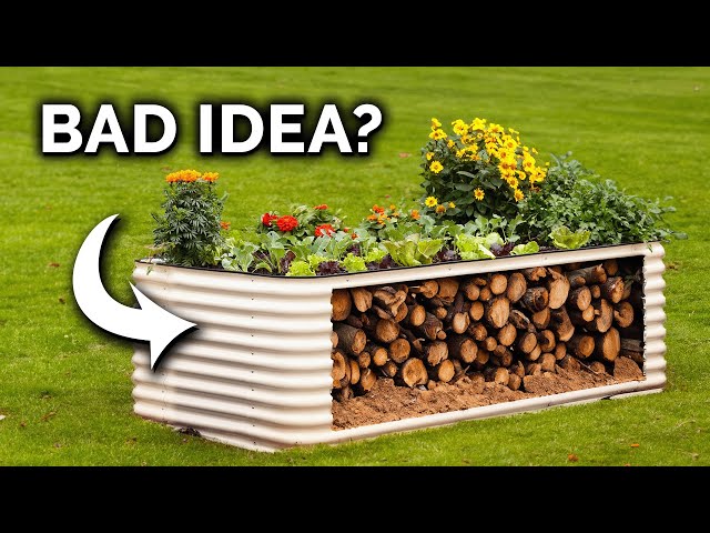 What Happens When You Bury Old Logs In A Raised Bed?