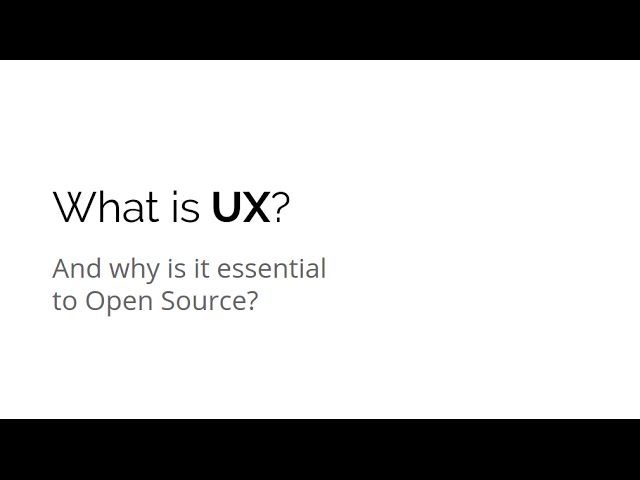 What is UX? — Cassidy James Blaede