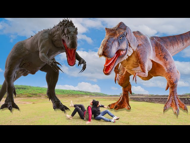 Lost In Dinosaur Island | Jurassic World Scariest Dinosaur Attack | T-rex chase | Dinosaur |Ms.Sandy