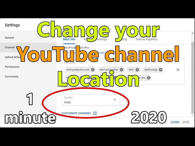 How To Change Country of Youtube Channel | 2020