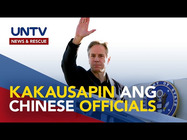 US State Sec. Blinken, may pulong sa top Chinese execs kaugnay ng isyu sa Taiwan at Russia