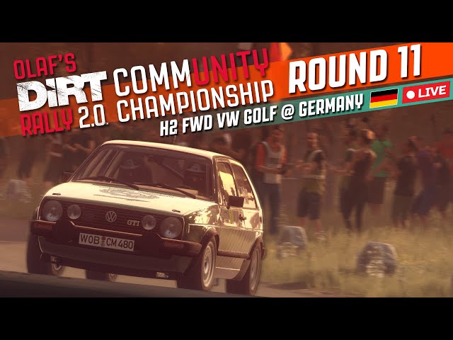 Setting up the title decider… (DiRT Rally 2.0 - H2 FWD Volkswagen Golf @ Germany)