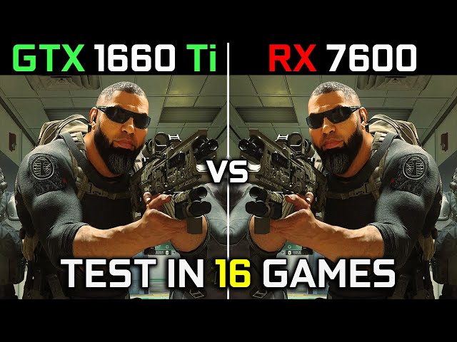 GTX 1660 Ti vs RX 7600 | Test in 16 Games at 1080p | How Big Is The Difference? | 2023