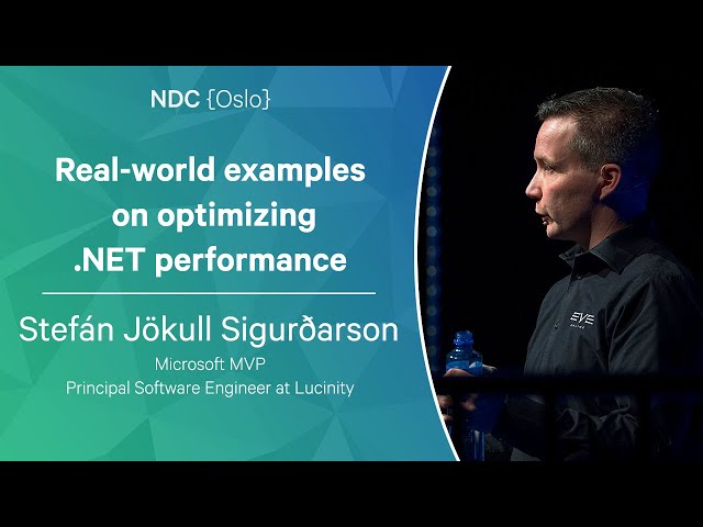 Real-world examples on optimizing .NET performance - Stefán Jökull Sigurðarson - NDC Oslo 2023