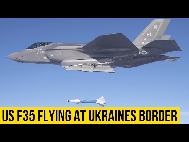 US F-35 fighter Jets seen on the border of Ukraine and Poland.