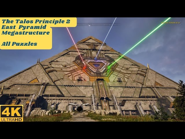 The Talos Principle 2 - Pyramid Megastructure East Puzzle Guide | 4K Ultra Settings Gameplay