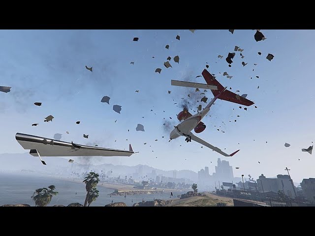 GTA 5 BRUTAL AIRPLANE CRASHES AND LANDINGS COMPILATION!!!