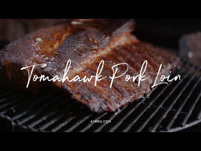 Tomahawk Pork Loin on the Kamado Joe Classic III