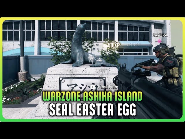 Warzone Ashika Island - Feed the Seal Statue Easter Egg