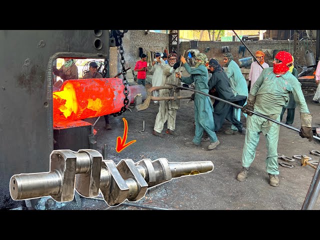 Manufacturing Process Of Ammonia Compressor Crankshaft | Production Of Crankshaft