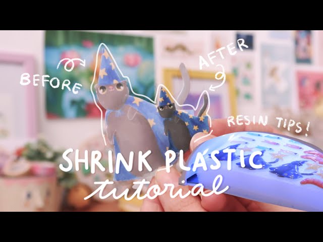 SHRINK PLASTIC TUTORIAL ✨ How I make printable shrink plastic charms! UV resin tips and how to apply