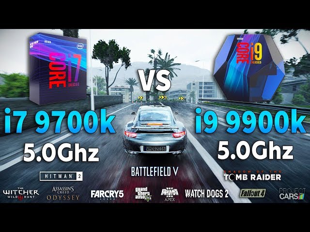 i7 9700k OC vs i9 9900k OC Test in 10 Games