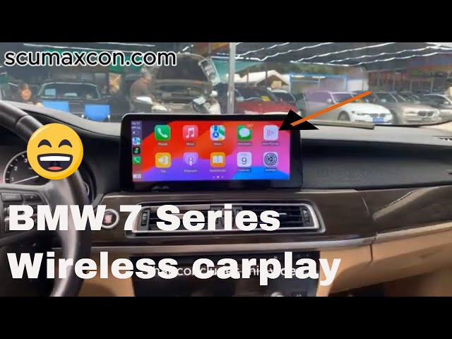 Scumaxcon Best Large Screen Upgrade for 2009-2015 BMW 7 Series + Wireless CarPlay Installation