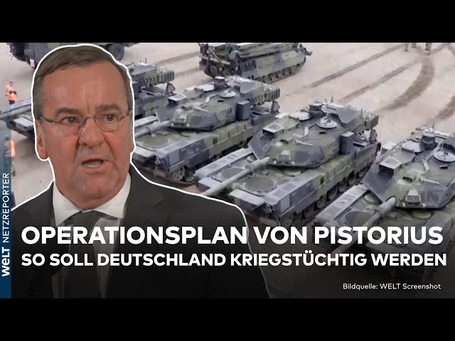 FURCHT VOR RUSSLAND: Operationsplan! Pistorius will Deutschland kriegstüchtig machen