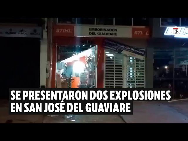 San José del Guaviare: se reportaron dos explociones en el municipio | El Espectador