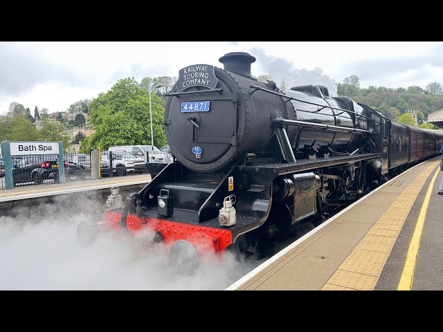The London to Gloucester  Steam ￼ express via Bath  pulled by Black 5 No 44871 27th April 2024