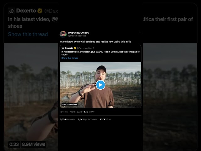 MrBeast Cancelled on Twitter for the 3rd Time in a row (He gave shoes to poor kids)
