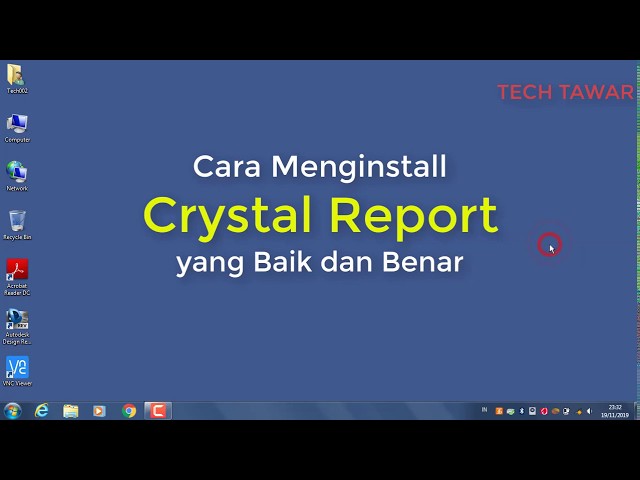 Cara Install Laporan Crystal Report