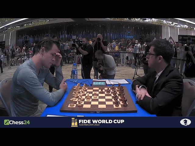 Magnus Carlsen vs Abasov D GAME 1 FINALS FIDE Chess World Cup Final 2023