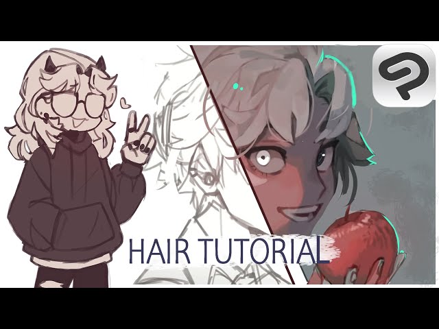 How I draw hair// Tips and Tricks in Clip Studio Paint
