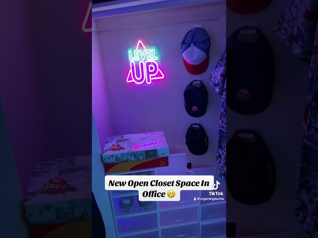New Open Closet Added To Gaming Office #2024 #office #officetour #90s #gaming #vr #shorts #rsvlts