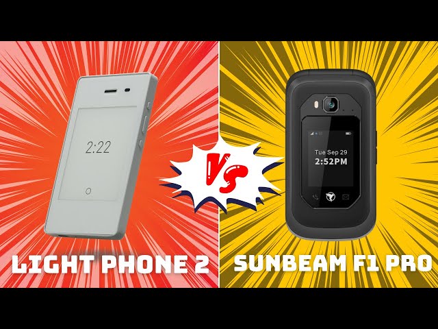 Sunbeam F1 Pro vs. Light Phone 2 || Dumbphone Comparison