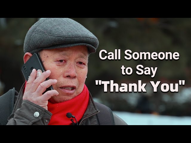 When the Old Says "Thank You", He Bursts into Tears | Social Experiment