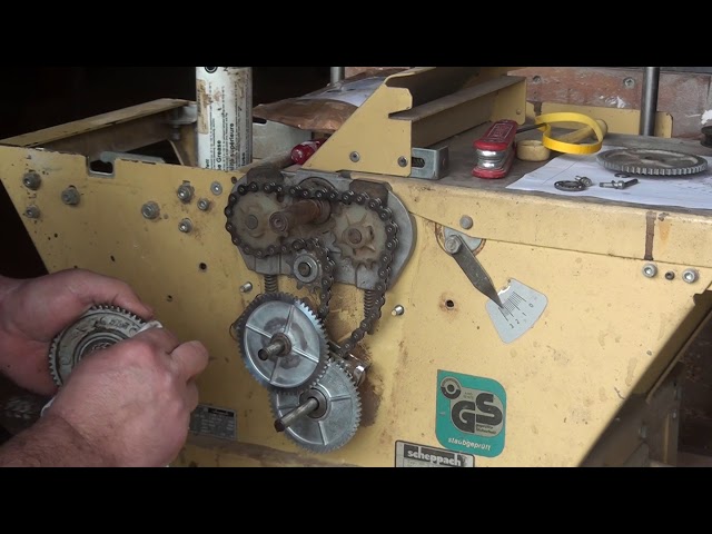 How to fix the feed rollers  mechanism of a Scheppach thicknesser