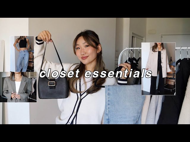 CLOSET ESSENTIALS | building your wardrobe for the new year!