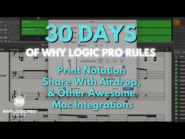Print Notation, Share Projects With Airdrop & Other Awesome Mac Integrations