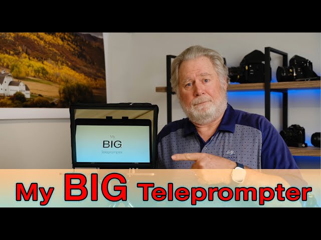 My BIG Teleprompter! Perfect for ZOOM and FaceTime!