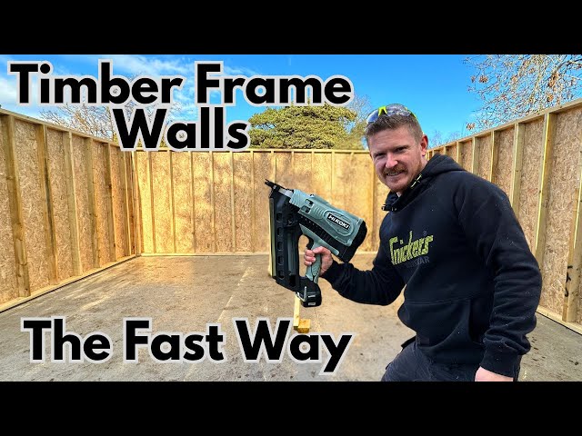 How to Build Timber Frame Walls Quick and Easy  - Workshop Build PT3