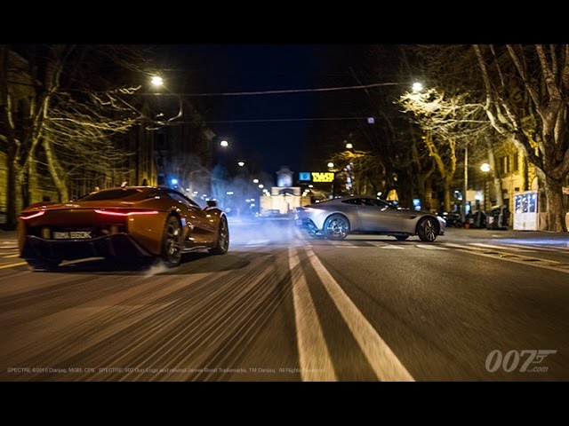 See the supercars of SPECTRE in action