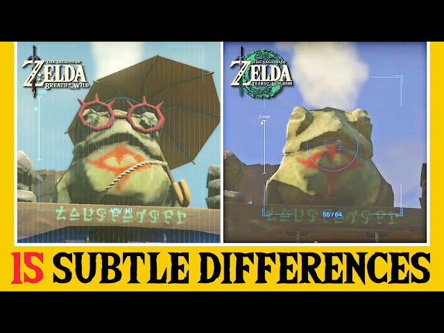 15 Subtle Differences between Zelda: Tears of the Kingdom and BOTW - Part 11