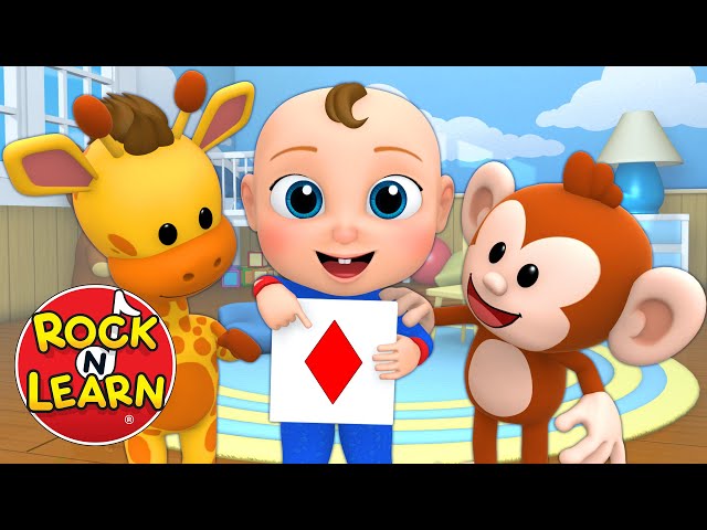 Learn Shapes with Baby Bradley | Preschool and Kindergarten Shapes in English | Rock ‘N Learn