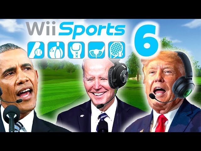 US Presidents Play Wii Sports Golf 6