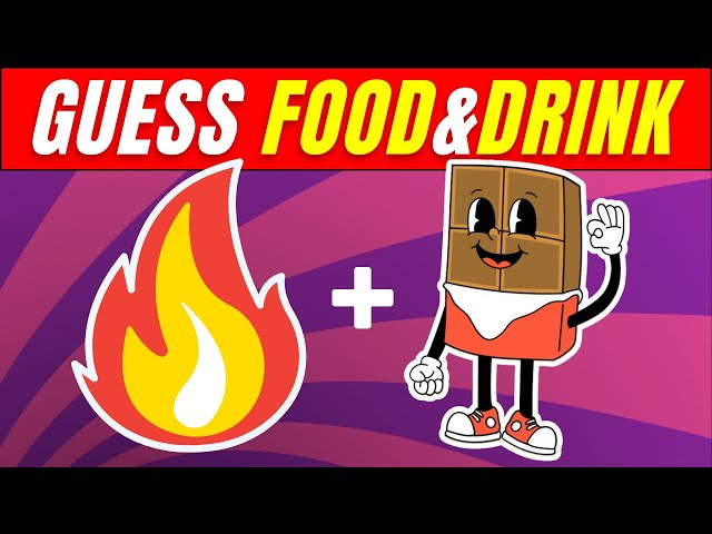 Guess The Food & Drink By Emoji ❗ Food Emoji Quiz 🍔