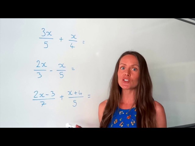 The Maths Prof: Algebraic Fractions (adding & subtracting)