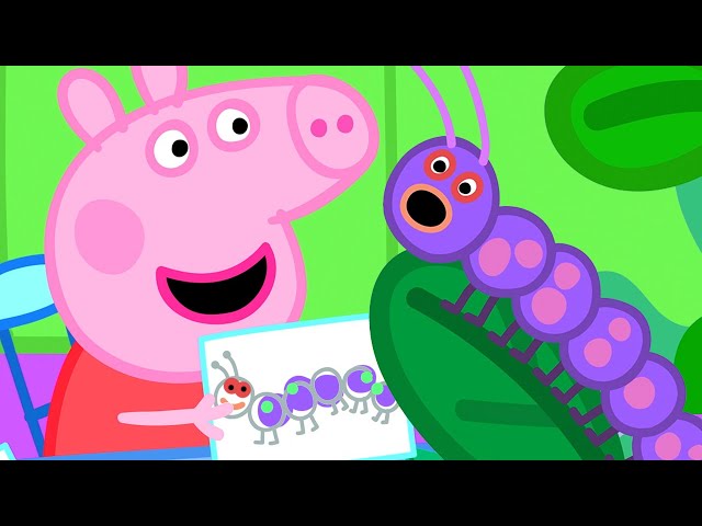 Peppa Pig Makes Butterfly Wings and Dances Like a Caterpillar