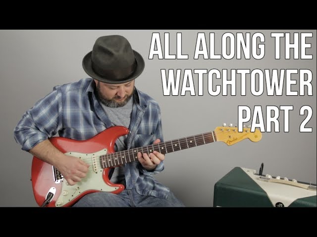 Jimi Hendrix All Along The Watchtower Guitar Lesson + Tutorial (Part 2) - The First Solo Interlude